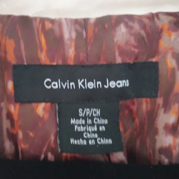 Calvin Klein Jeans Light Tan Corduroy One Button Blazer Jacket SP - Picture 2 of 12